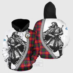 Belshes (Belsches) Tartan Clan Crest Hoodie with Highlander Warrior Celtic Style