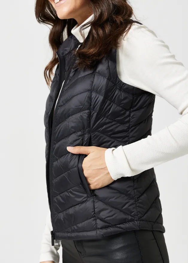 Black Duck Down Puffer Vest