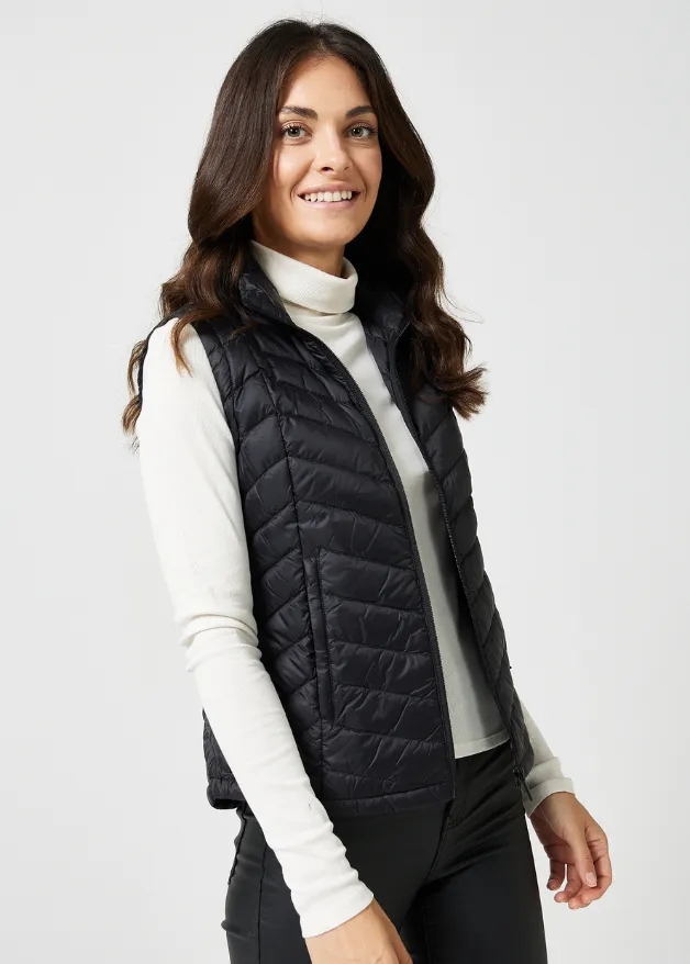 Black Duck Down Puffer Vest