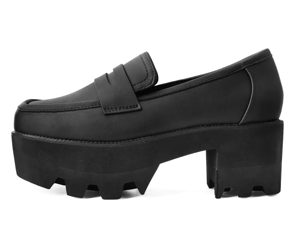 Black TUKskin™ Square Nosebleed Loafer