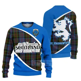 Bowie Family Crest Tartan Ugly Sweater Celebrate Saint Andrew's Day in Style