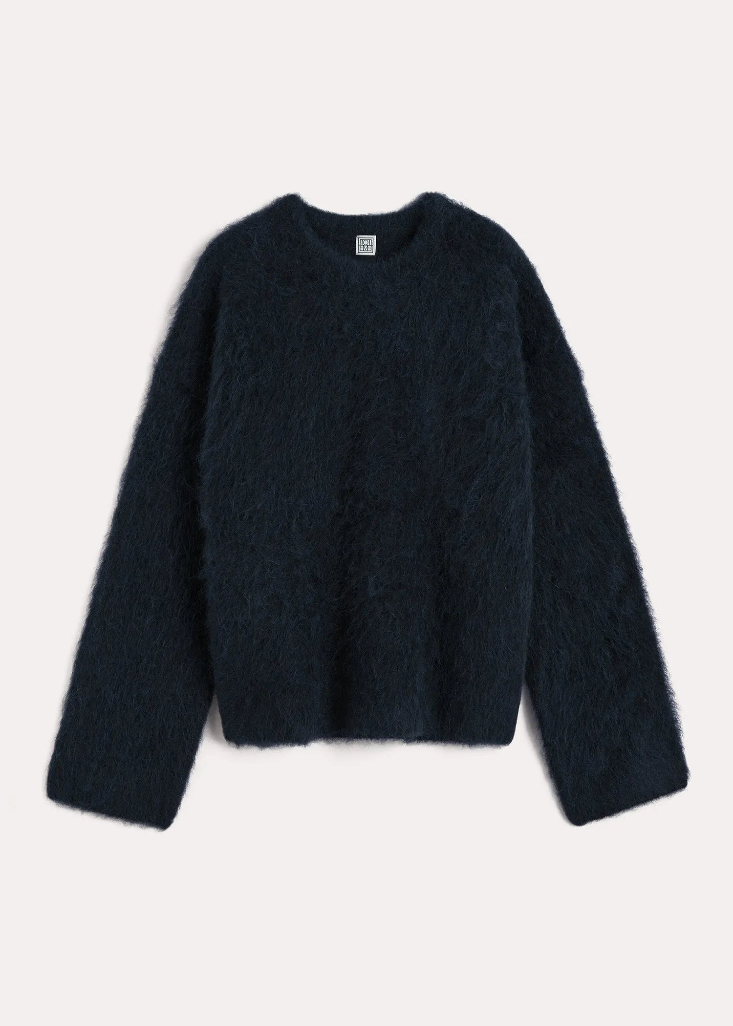 Boxy alpaca knit navy