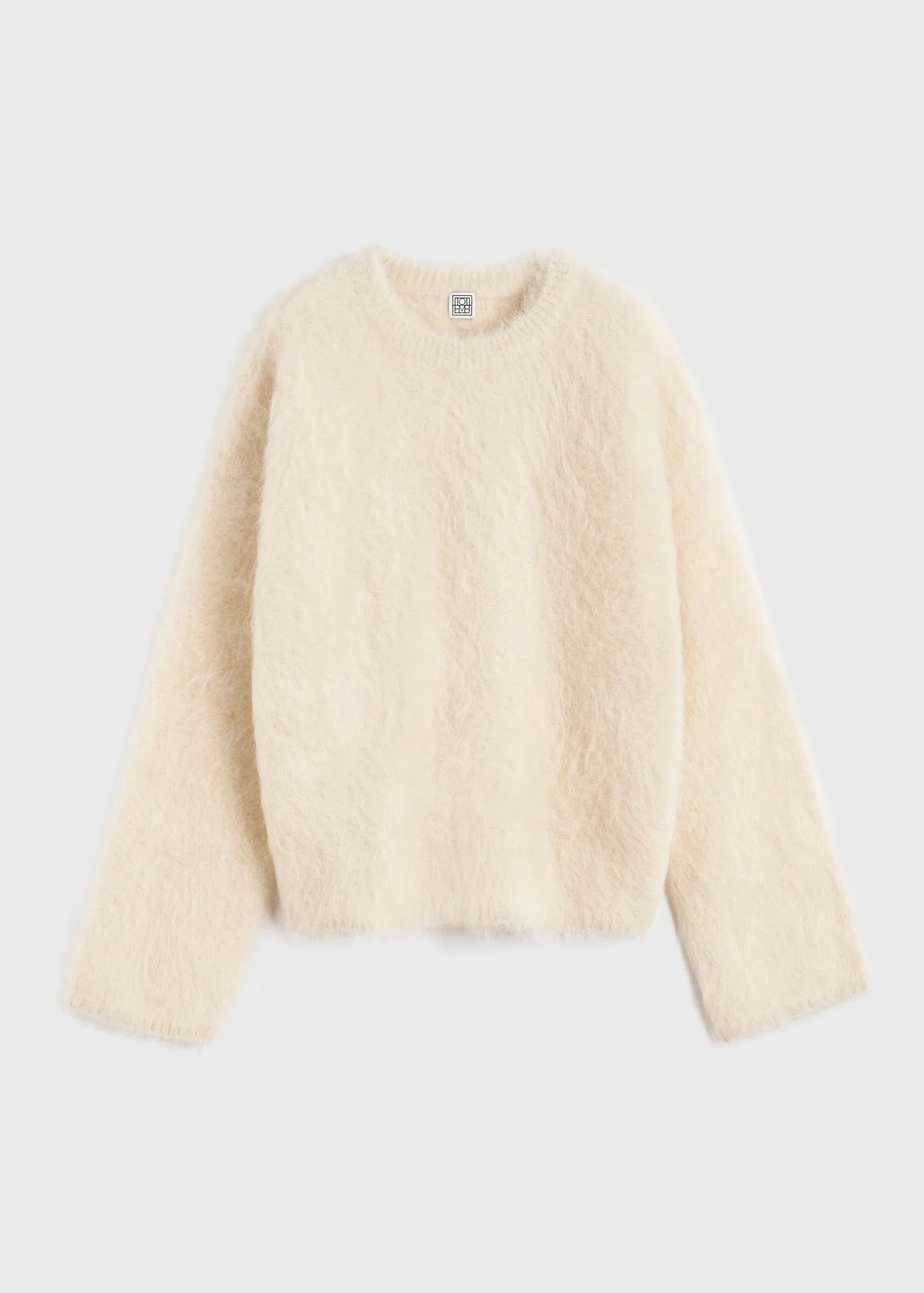 Boxy alpaca knit stone