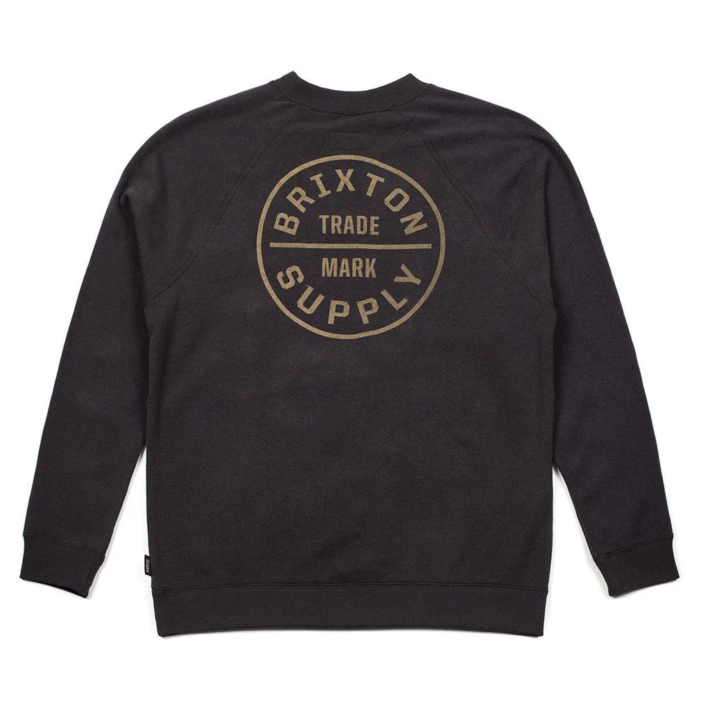 Brixton - Oath Crew Men's Fleece, Washed Black