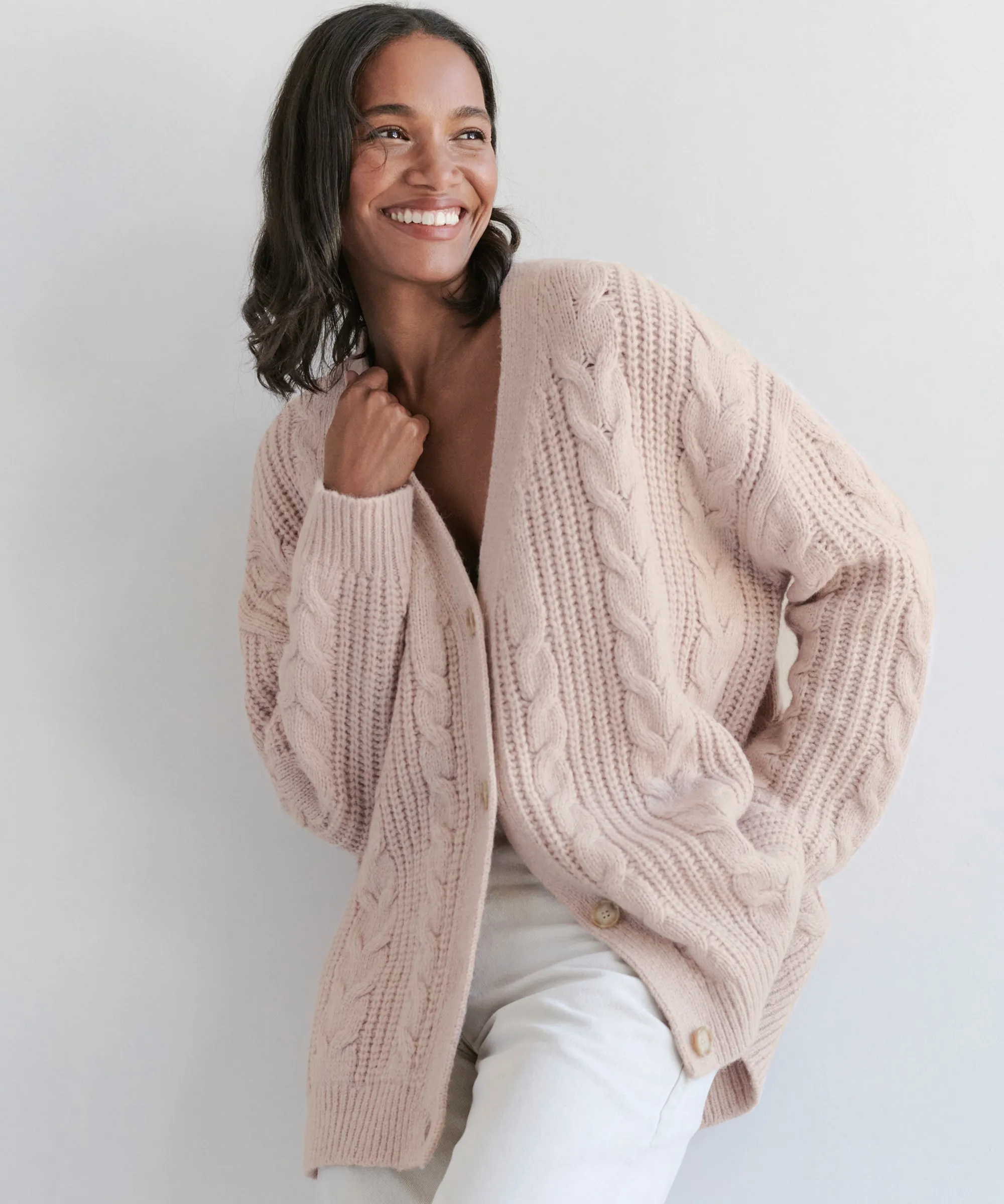 Cable Cocoon Cardigan