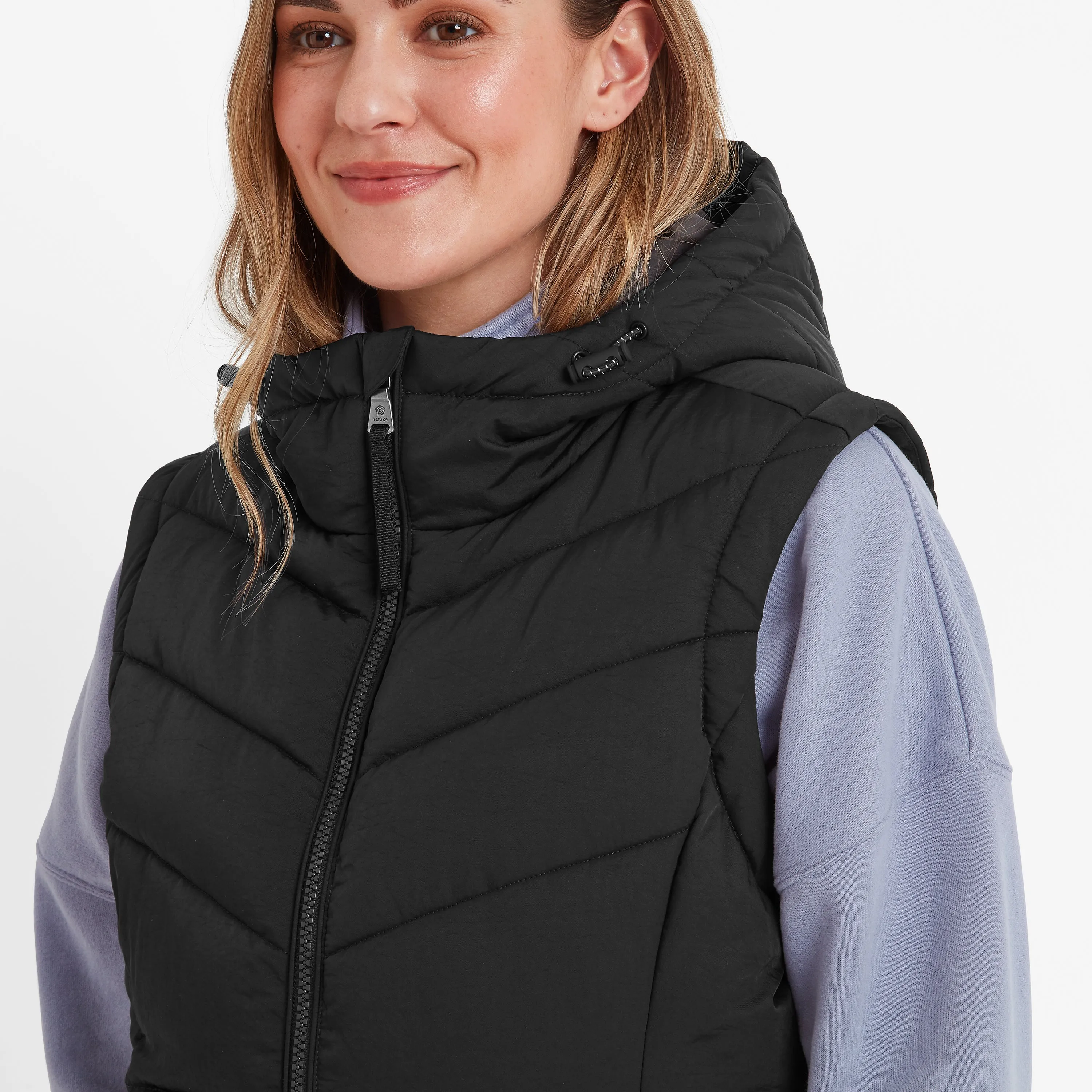 Calvo Womens Padded Gilet - Black