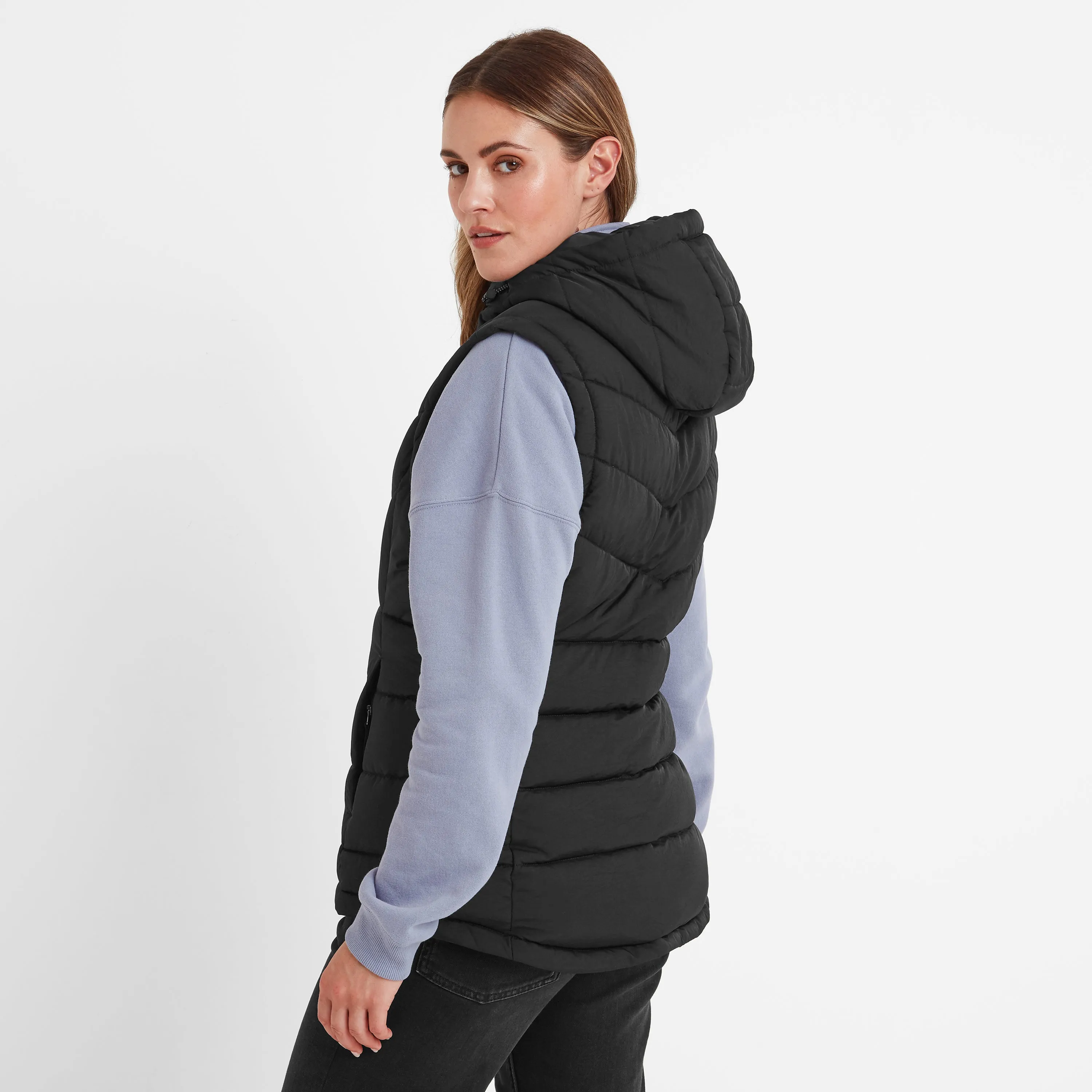 Calvo Womens Padded Gilet - Black