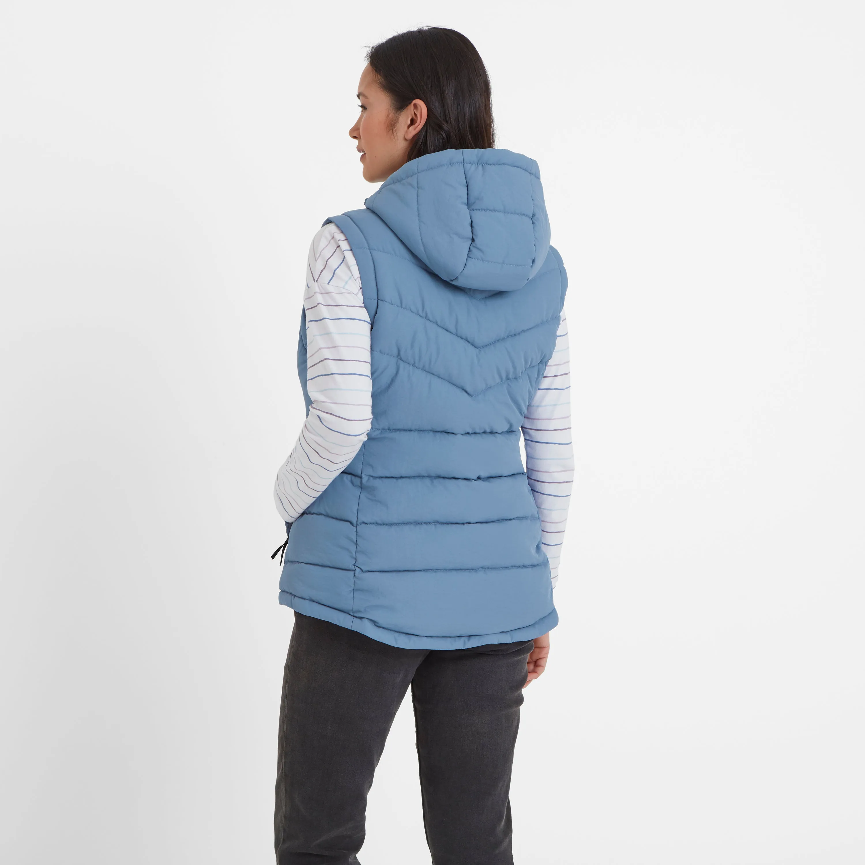 Calvo Womens Padded Gilet - Misty Blue