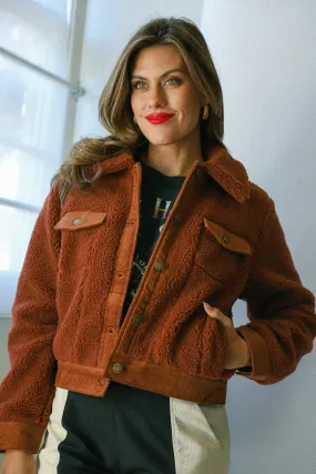 Chestnut Sherpa Trucker Jacket