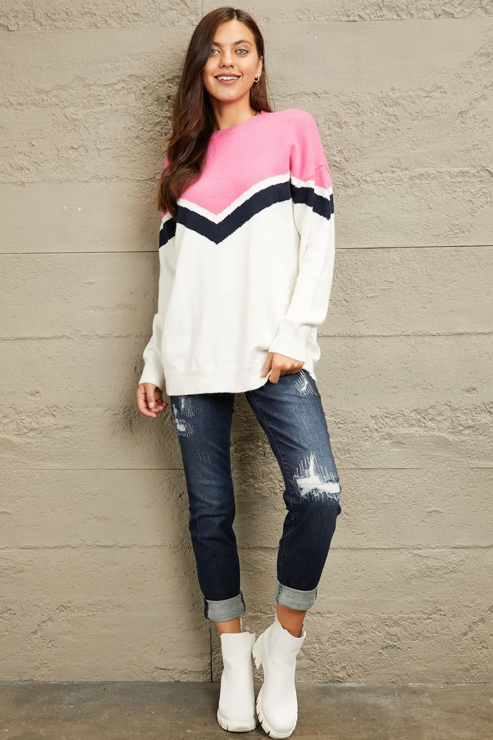 Chevron Pullover Sweater