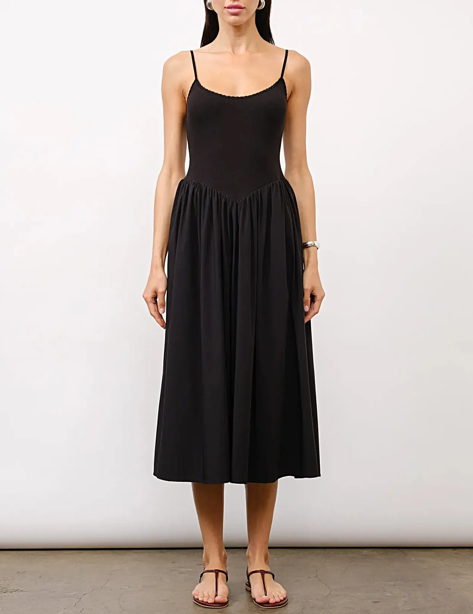 Chloe Drop Waist Midi Dress