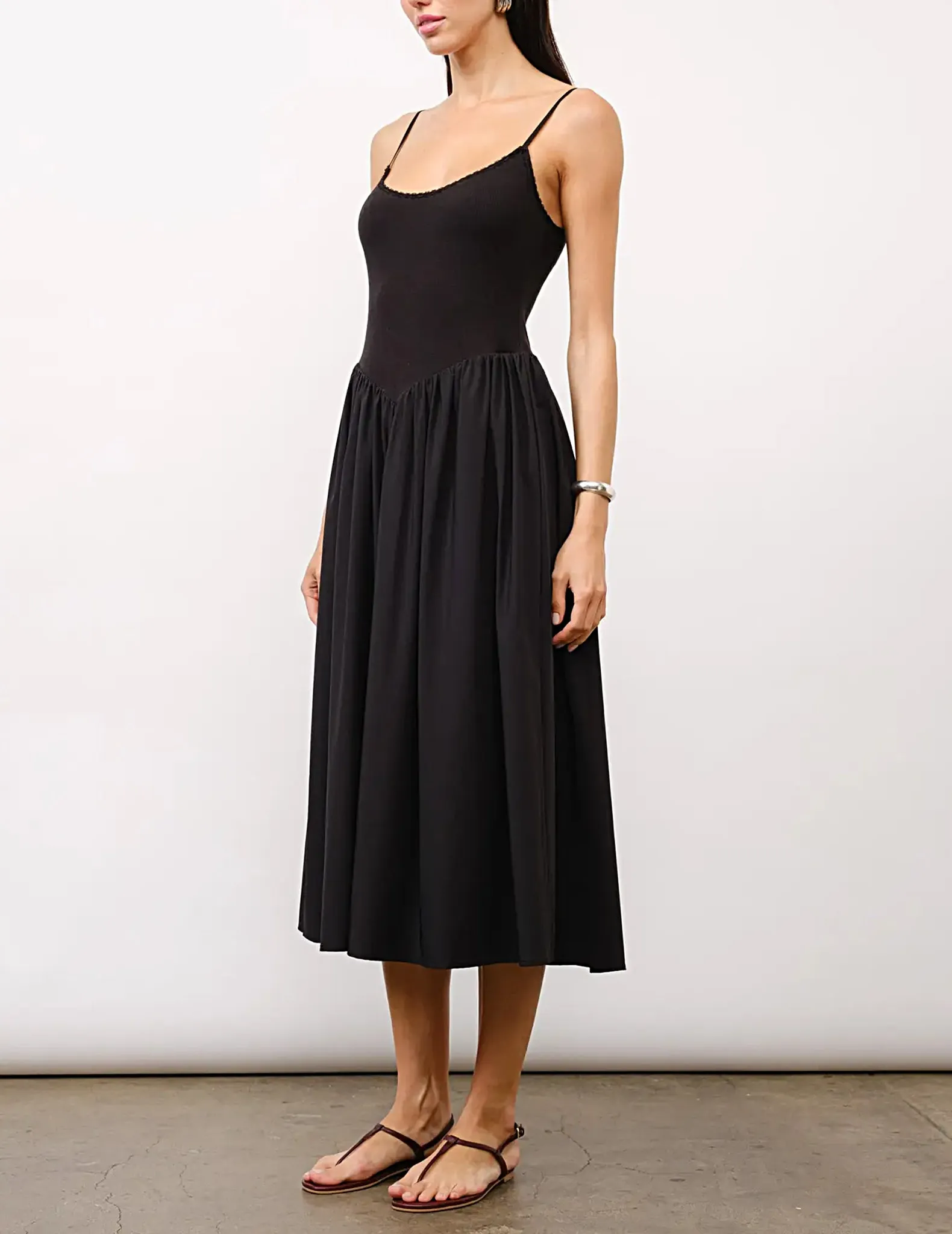 Chloe Drop Waist Midi Dress