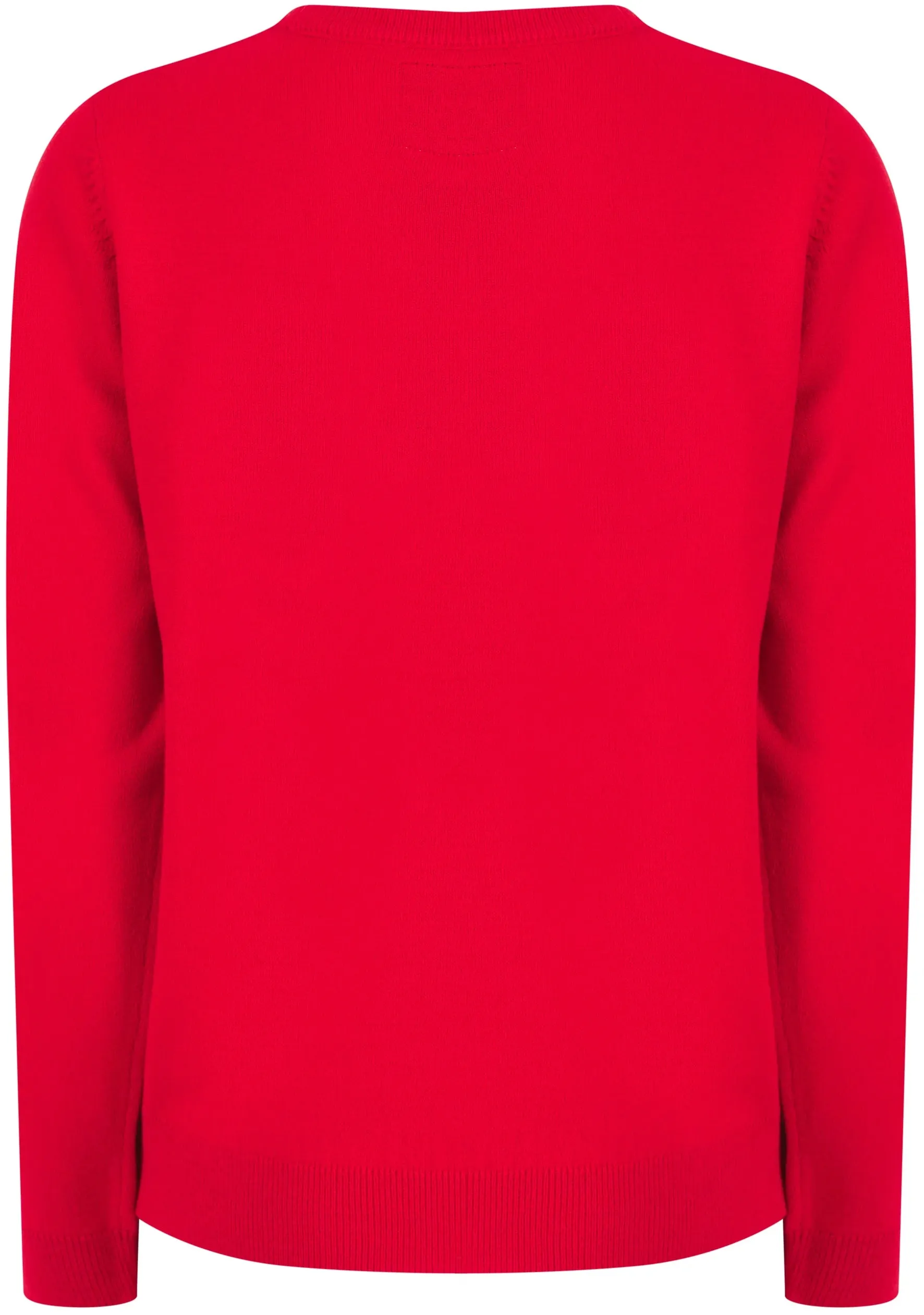 Christmas Merry Stars Junior Christmas Jumper - Red