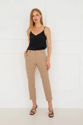 Cigarette Pants Beige