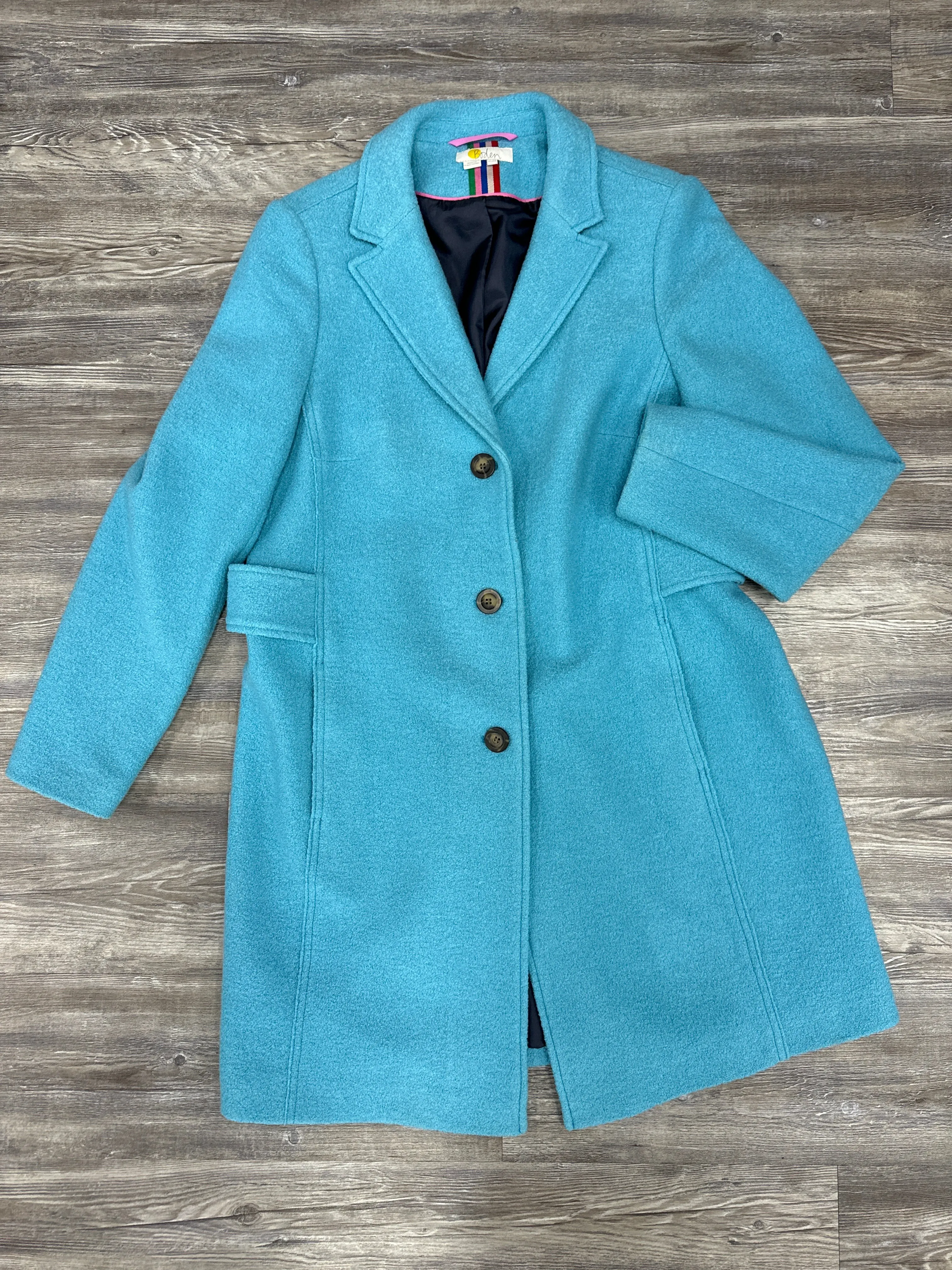 Coat Peacoat By Boden In Blue, Size: 14