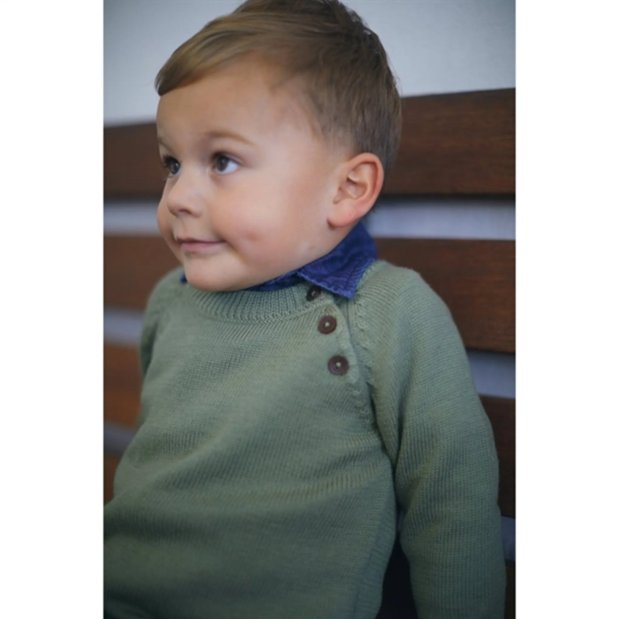 Copenhagen Colors Sage Green Merino Classic Pullover