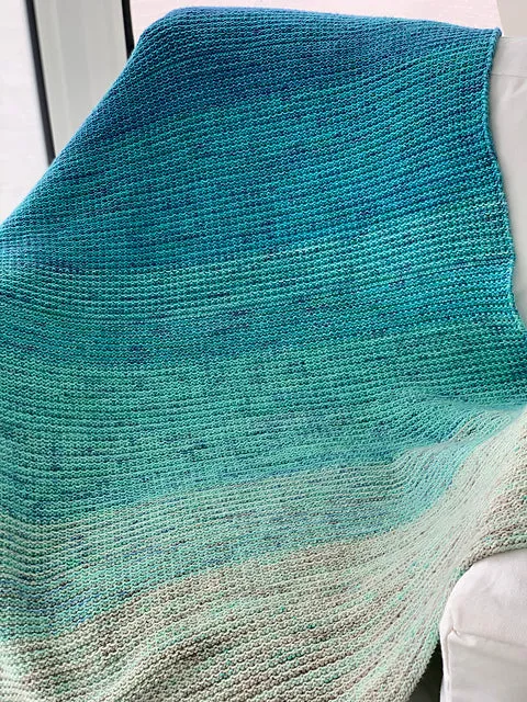 Coquina DK: Bettye's Beach Blanket Fade Kits | Superwash Merino Wool & Cotton Yarn | Hand-Dyed Skeins | KittyBea by the Sea