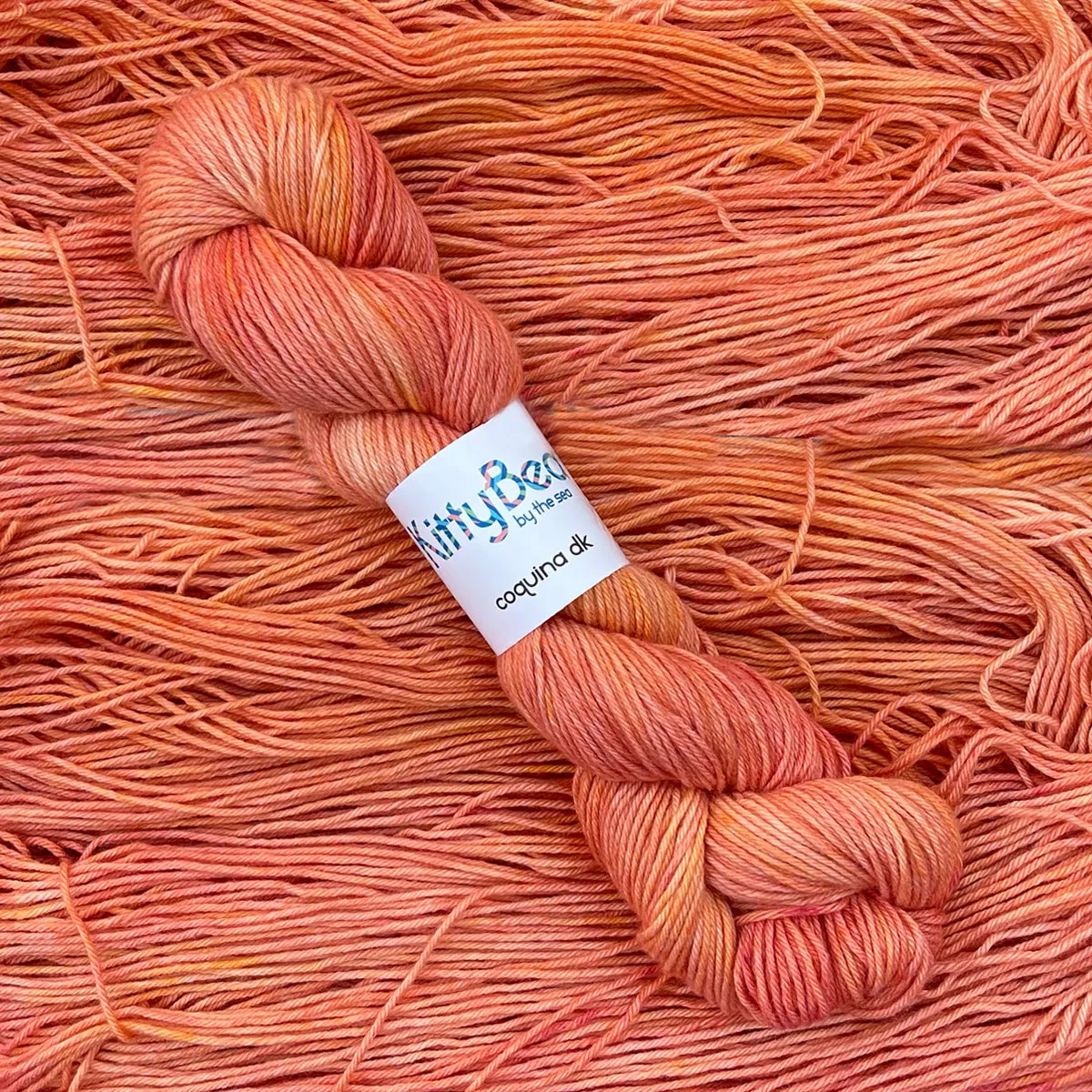 Coquina DK: Bettye's Beach Blanket Fade Kits | Superwash Merino Wool & Cotton Yarn | Hand-Dyed Skeins | KittyBea by the Sea