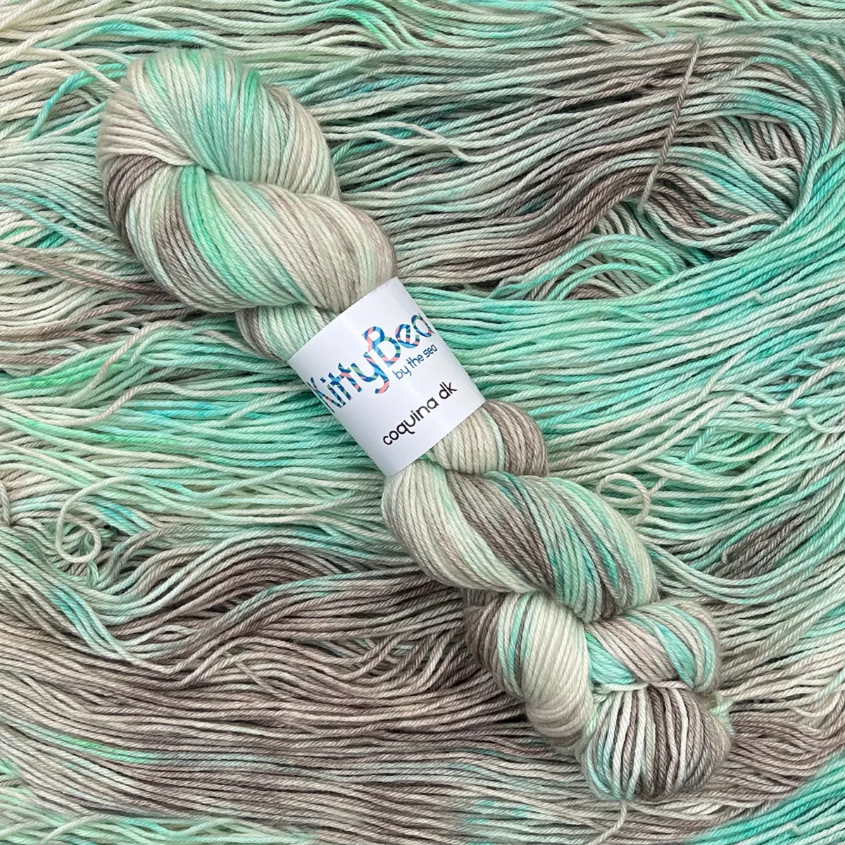 Coquina DK: Bettye's Beach Blanket Fade Kits | Superwash Merino Wool & Cotton Yarn | Hand-Dyed Skeins | KittyBea by the Sea