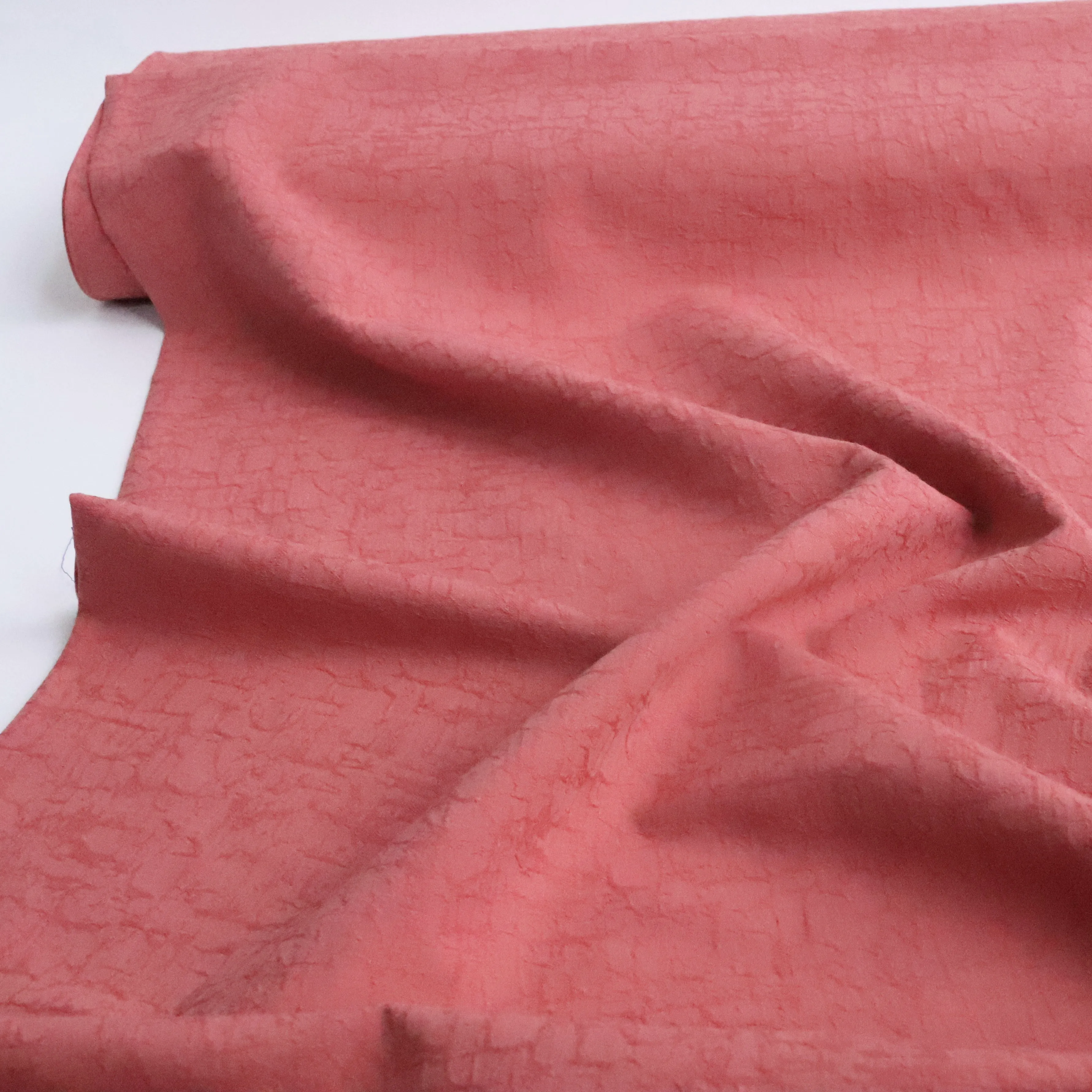 Cotton Linen Jacquard - Terracotta - Fibre Mood - SALE