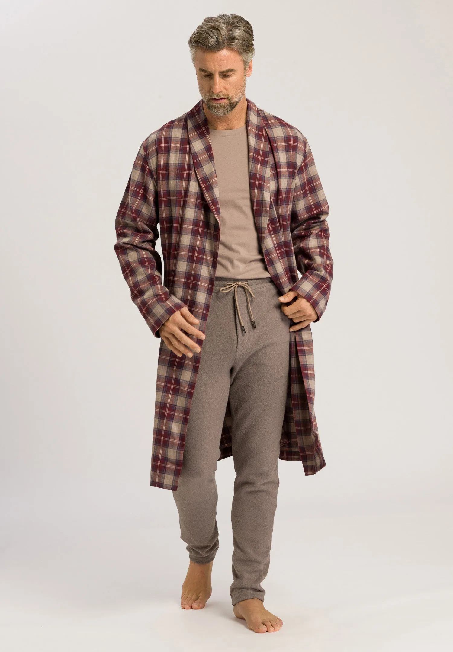 Cozy Comfort Cotton Flannel Robe | Homey Check 75729-2388