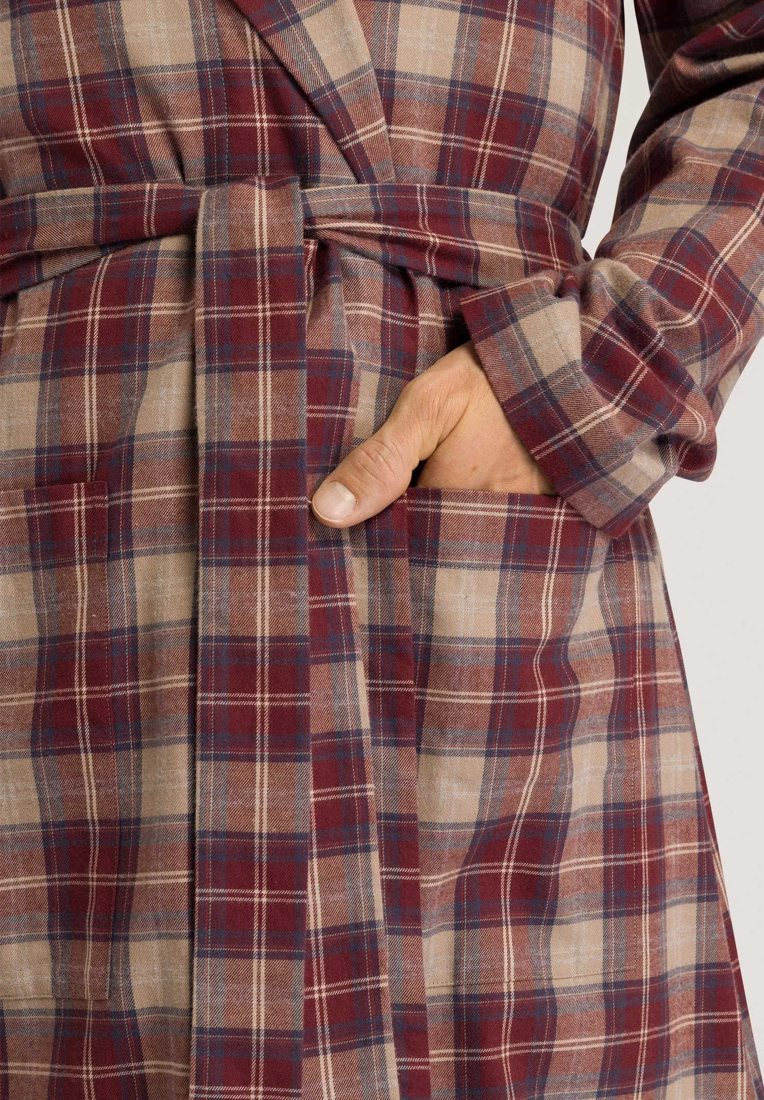 Cozy Comfort Cotton Flannel Robe | Homey Check 75729-2388