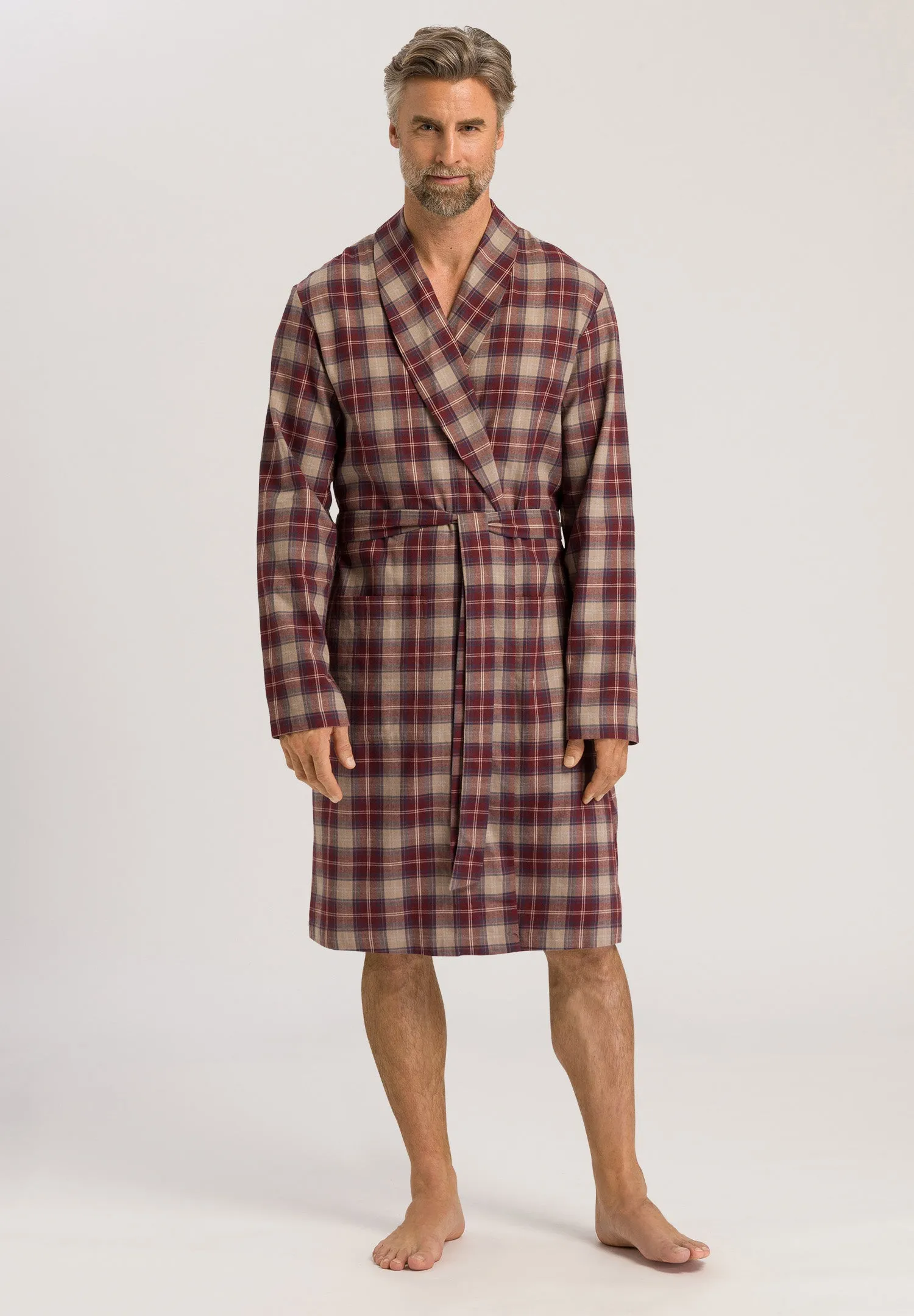 Cozy Comfort Cotton Flannel Robe | Homey Check 75729-2388