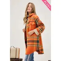 Curvy Girl Multi Plaid Jacket