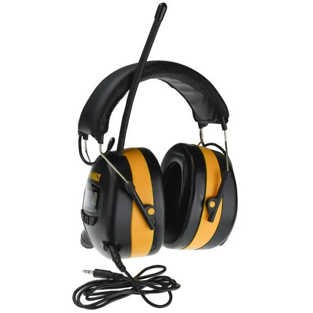 Dewalt DPG15 Digital AM/FM Hearing Protector, Black/Yellow