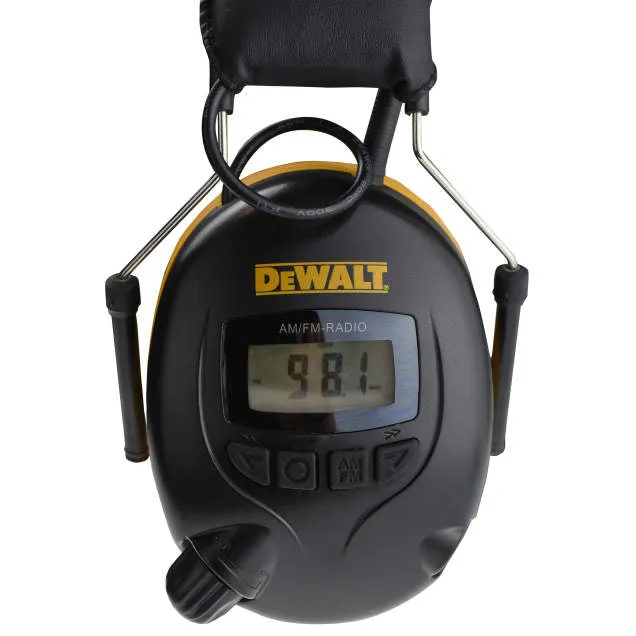 Dewalt DPG15 Digital AM/FM Hearing Protector, Black/Yellow