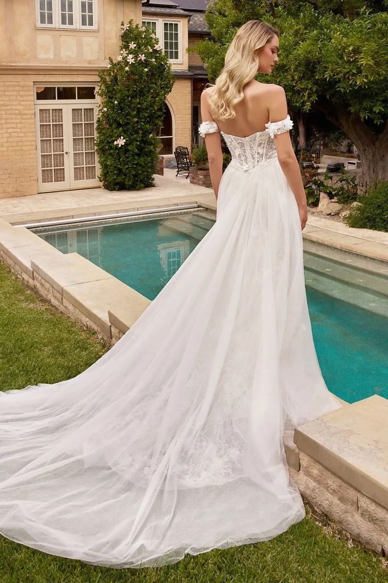 Dream Come True | Fit & Flare Bridal Gown With Removable Skirt | LaDivine CD861W