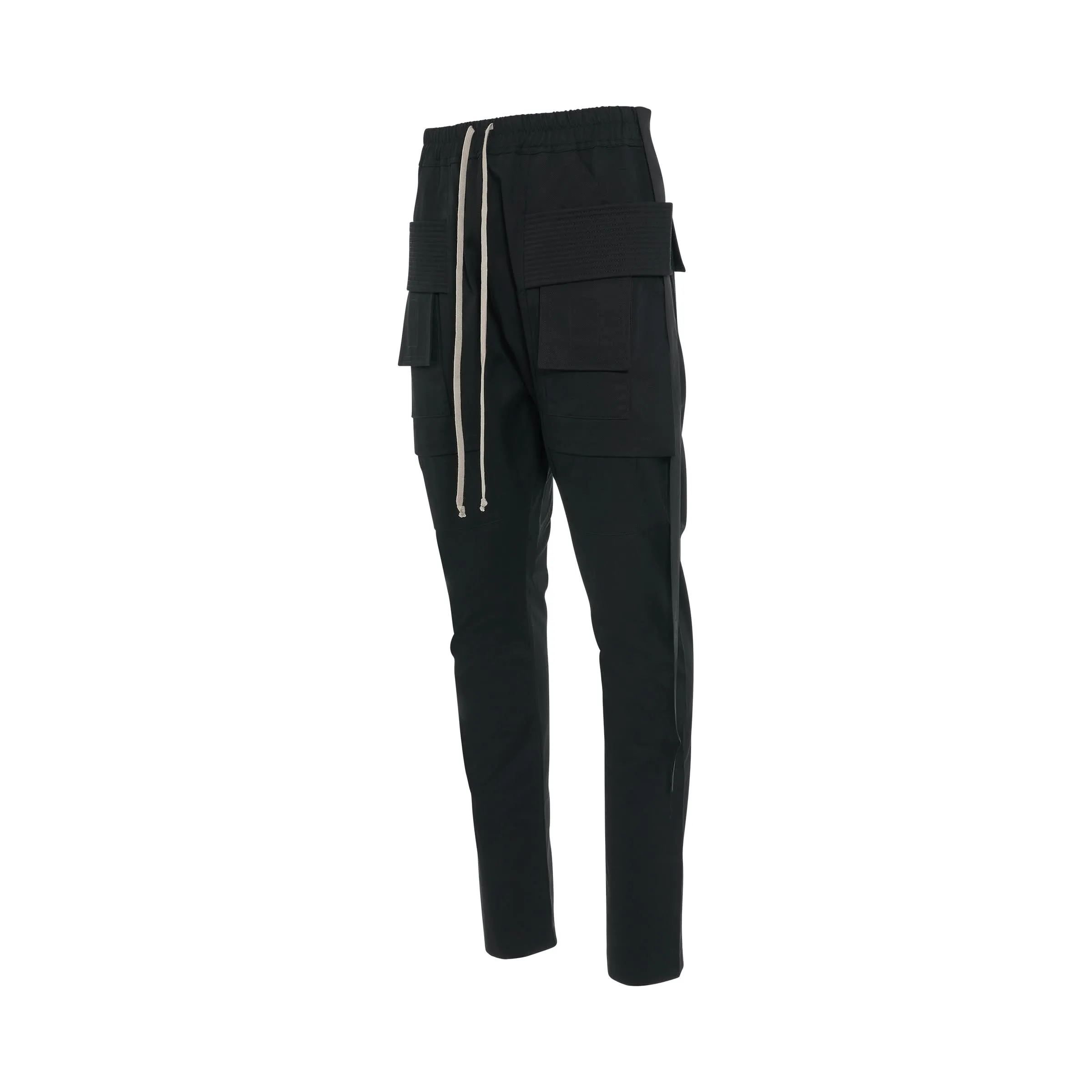 DRKSHDW Creatch Cargo Drawstring Pants in Black