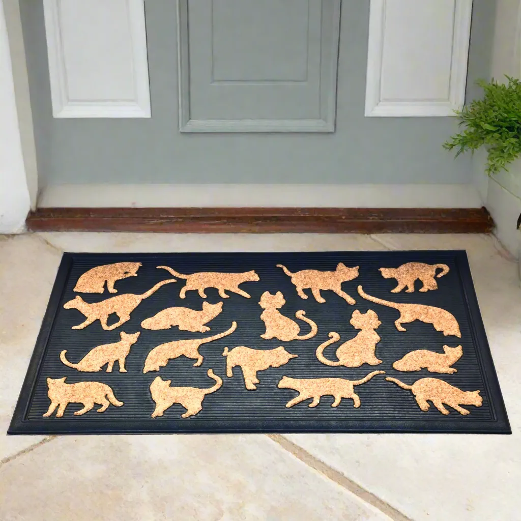 Durrus Pets Cat Rubber & Coir Heavy Duty Door Mat