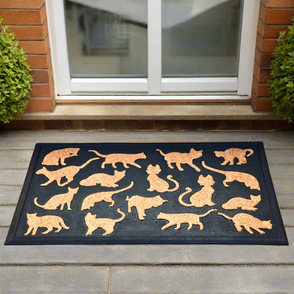 Durrus Pets Cat Rubber & Coir Heavy Duty Door Mat