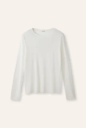 EDITH oversized merino wool pullover (Milk)