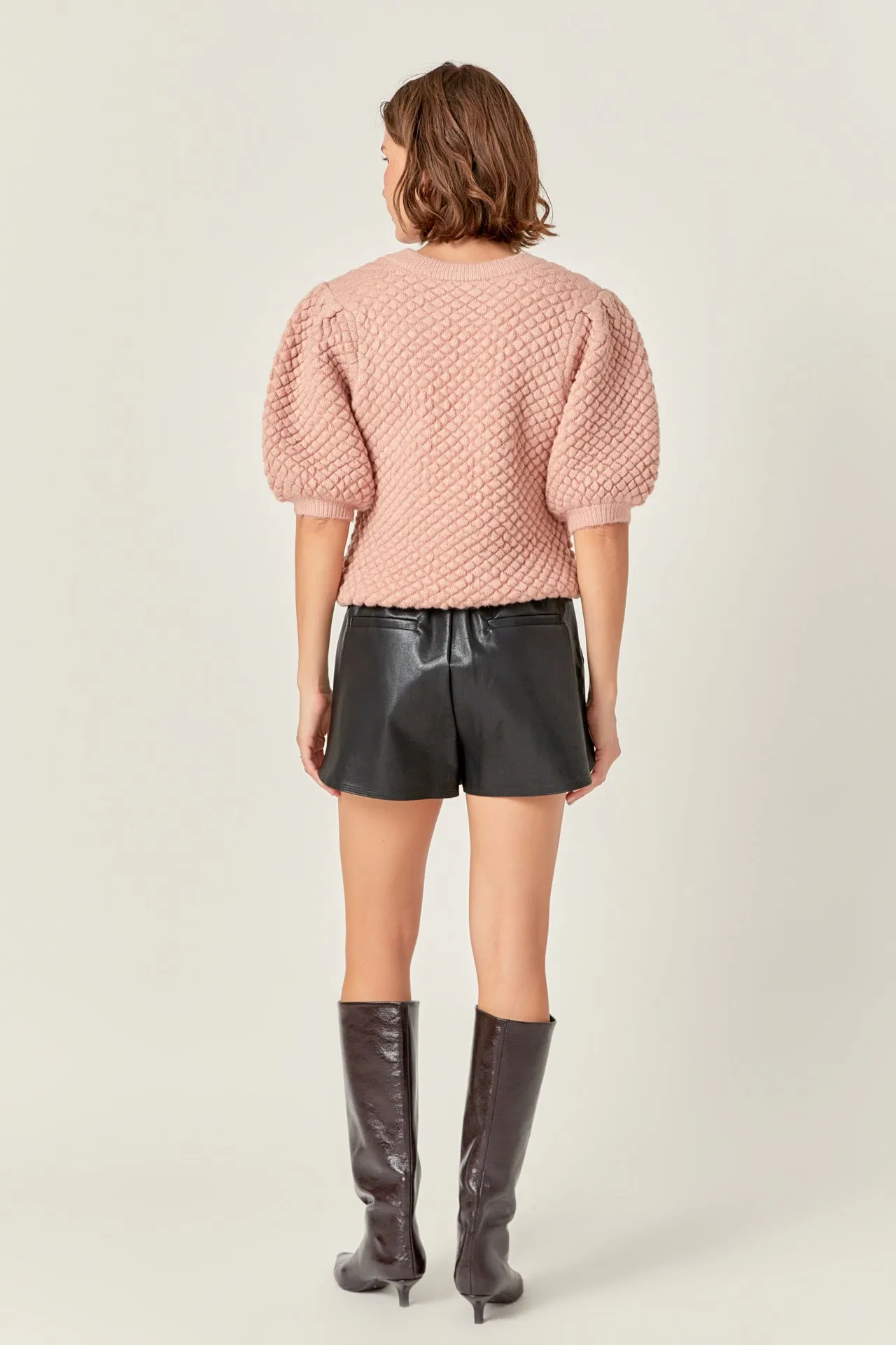 English Factory - Textured Puff Sweater