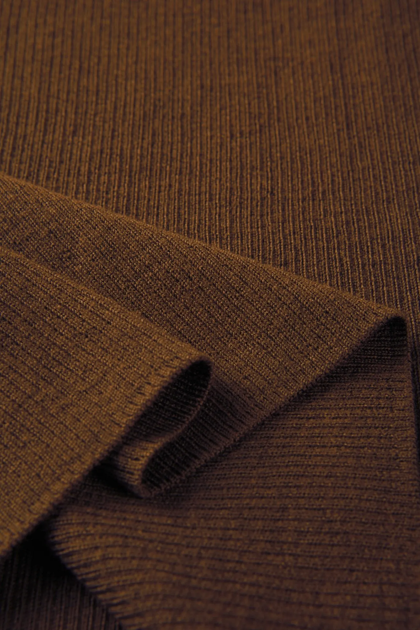 EVA crew mid-sleeve pullover (Brown)