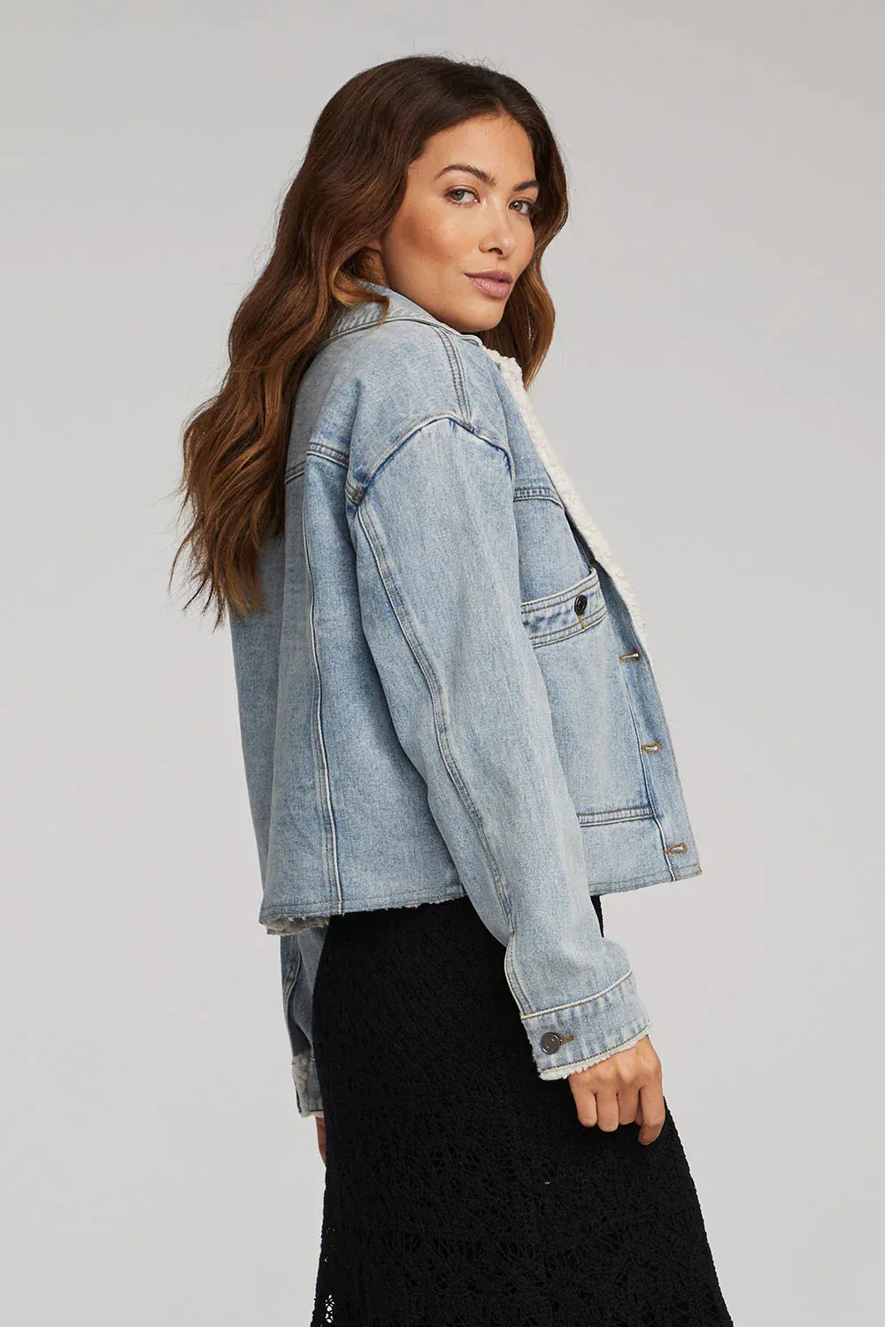 Ezra Denim Sherpa Jacket - FINAL SALE