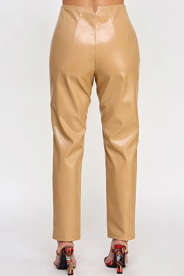 Faux Leather Pants - 2 colors