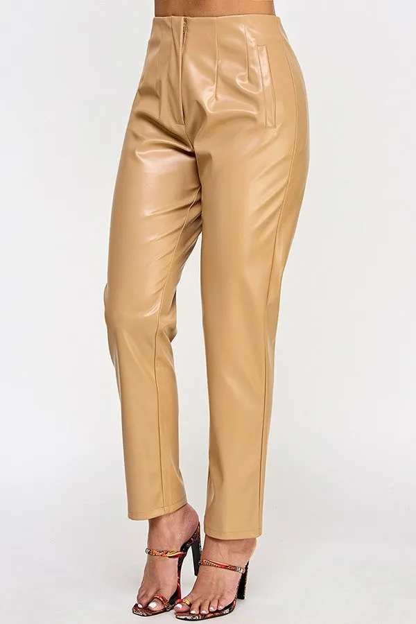 Faux Leather Pants - 2 colors