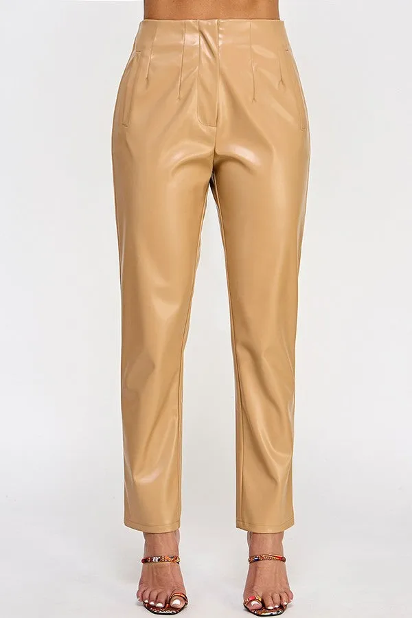 Faux Leather Pants - 2 colors