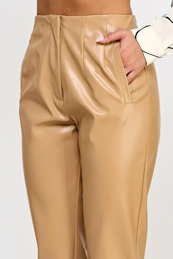 Faux Leather Pants - 2 colors