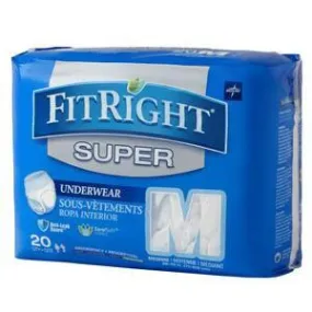 FitRight Super Protective Underwear, Medium  28" - 40"