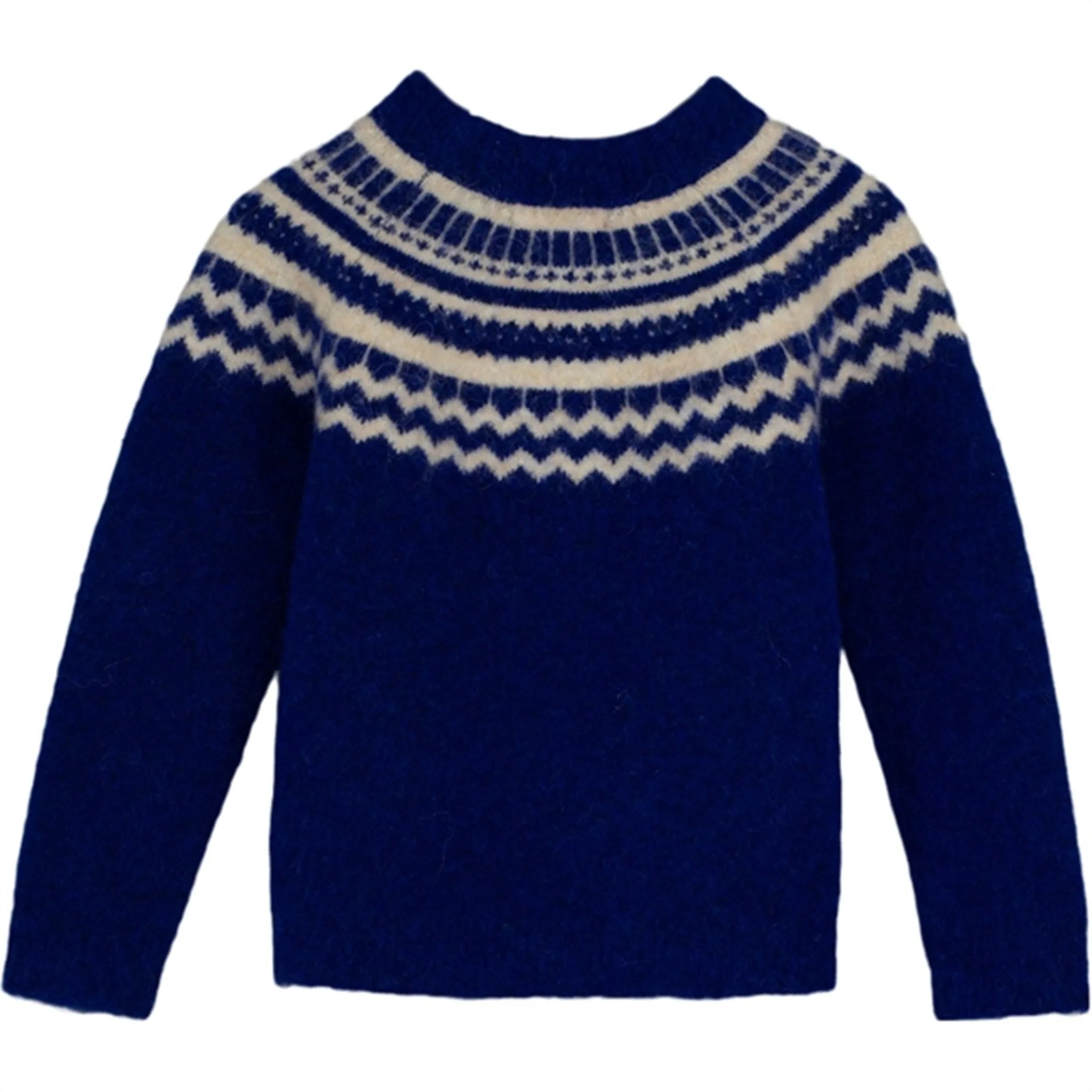 Fliink Mazerine Blue Nordic Pattern Star Pullover