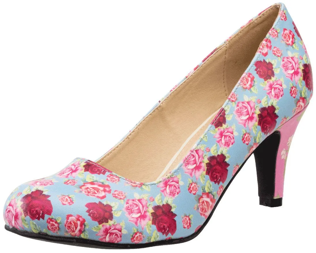 Floral Mix Heel - *FINAL SALE/NON-RETURNABLE