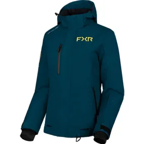 FXR  Womens Fresh Jacket Warm Insulated Durable HydrX Vented Dark Steel Sundial