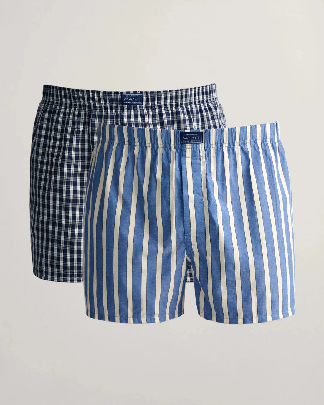 GANT - 2 Pack Boxer Short, Stripe & Check