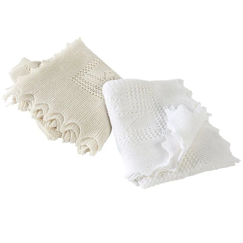 G.H.Hurt & Son Teddy Alphabet Baby Shawl - White