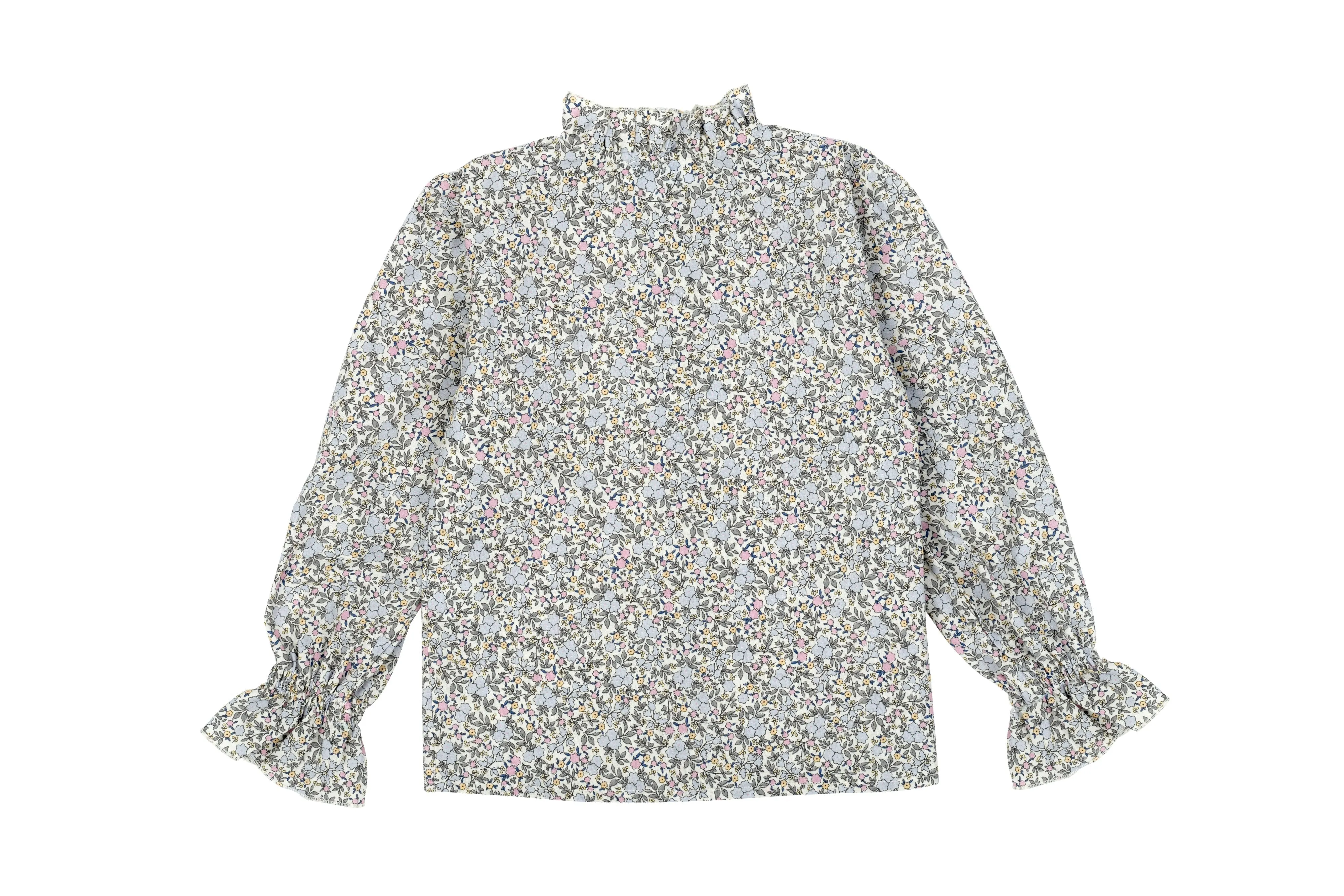 Girl Shirt - Flower Grey