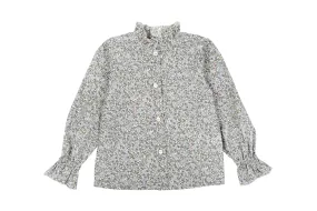 Girl Shirt - Flower Grey